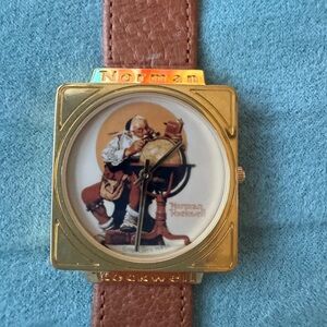 Norman Rockwell Gold and Brown Women's Watch